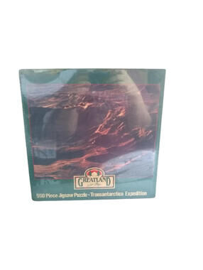 Greatland 550pc Puzzle Crossing Transantarctica Expedition Vintage 18"x24"